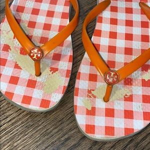 Tory Burch flip flops size 8